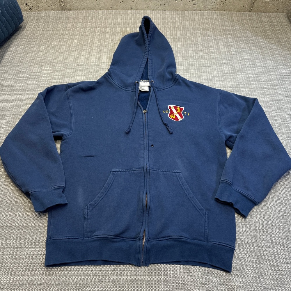 Vintage Disney World Hoodie Jacket Small‎ Mickey Mouse Crest Full Zip *